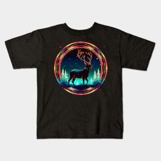 Deer in Xmas Glowing Ornament, Love Deers Kids T-Shirt